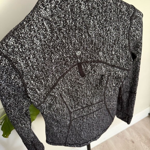 Lululemon Womens Define Jacket Black White Speckled Luon Full Zip Size 6 - Picture 7 of 10